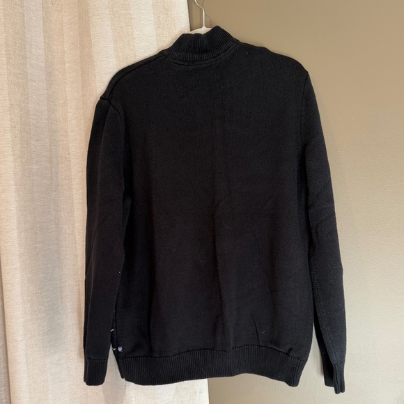 Chaps Men's Bear Christmas Ski Lodge Mockneck Sweater, Size Large - Picture 4 of 9